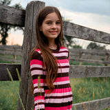 Bow & Blush Striped Dress 7-14
