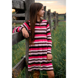 Bow & Blush Striped Dress 7-14