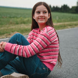 Pull Rayé Blush & Boucle 7-14ans-Look-LOK-2263505C-ROS-CLÉMENT