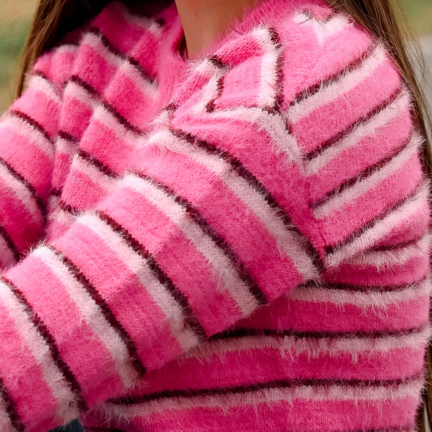 Pull Rayé Blush & Boucle 7-14ans-Look-LOK-2263505C-ROS-CLÉMENT