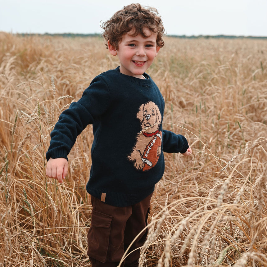 Pull Tricot Chien Recrue 2-8ans