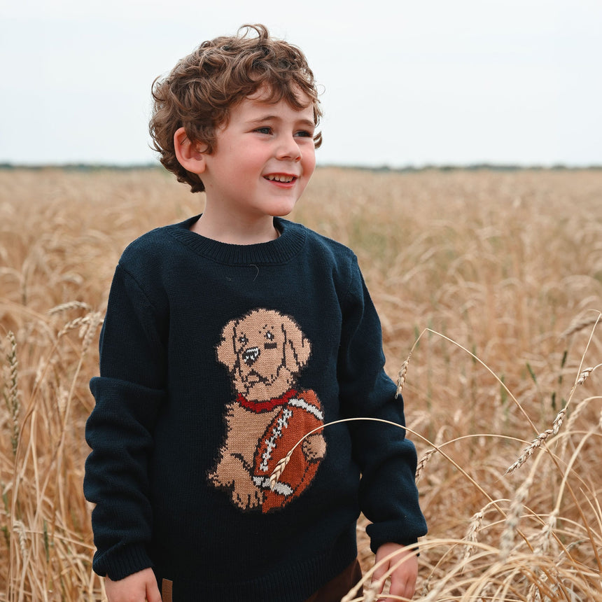 Pull Tricot Chien Recrue 2-8ans