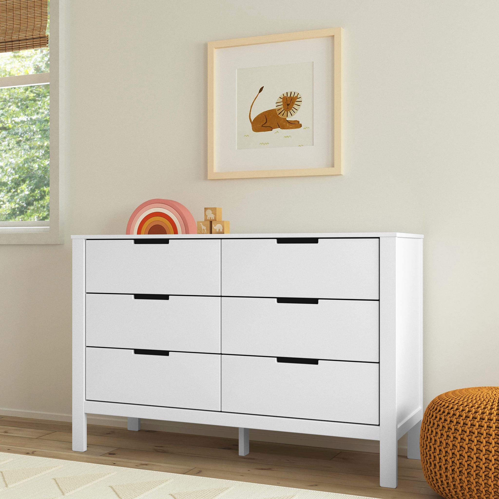 Colby 6-Drawer Double Dresser - White – CLÉMENT