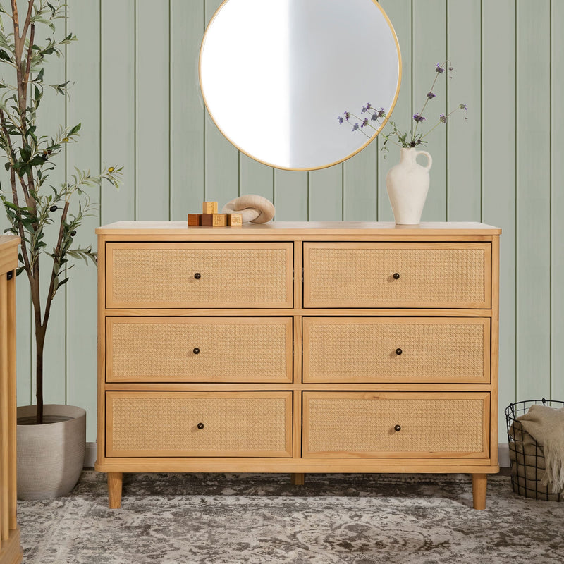 Commode 6 Tiroirs Marin - Miel et Rotin-Namesake-DVI-M23716HYHC-CLÉMENT