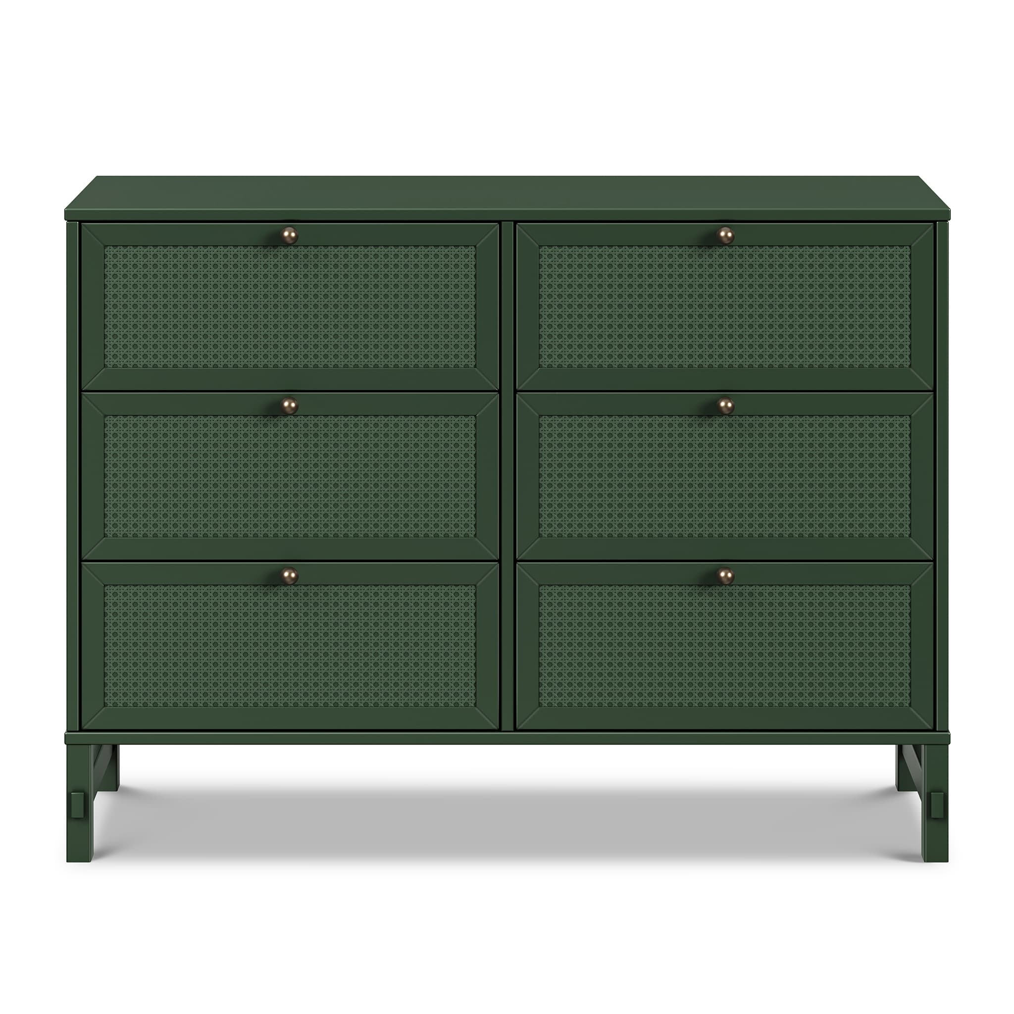Margot 6 Drawers Dresser - Forest Green – CLÉMENT