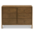 Commode 6 Tiroirs Birdie - Noyer-DaVinci-DVI-M25126L-CLÉMENT