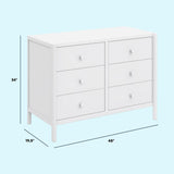 Commode 6 Tiroirs Birdie - Blanc-DaVinci-DVI-M25126W-CLÉMENT