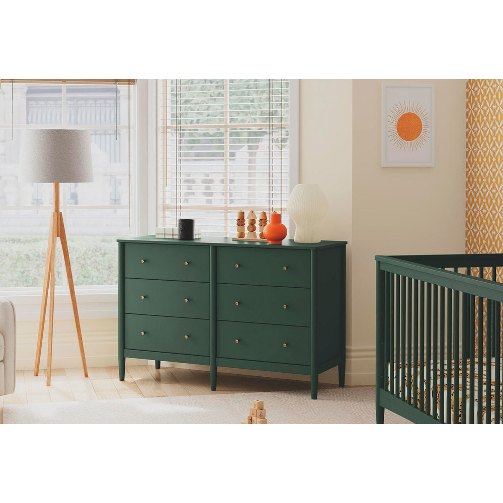 Commode 6 tiroirs Frem - Vert Fort - DaVinci CLMENT Commode 6 tiroirs Frem - Vert Fort - DaVinci CLMENT