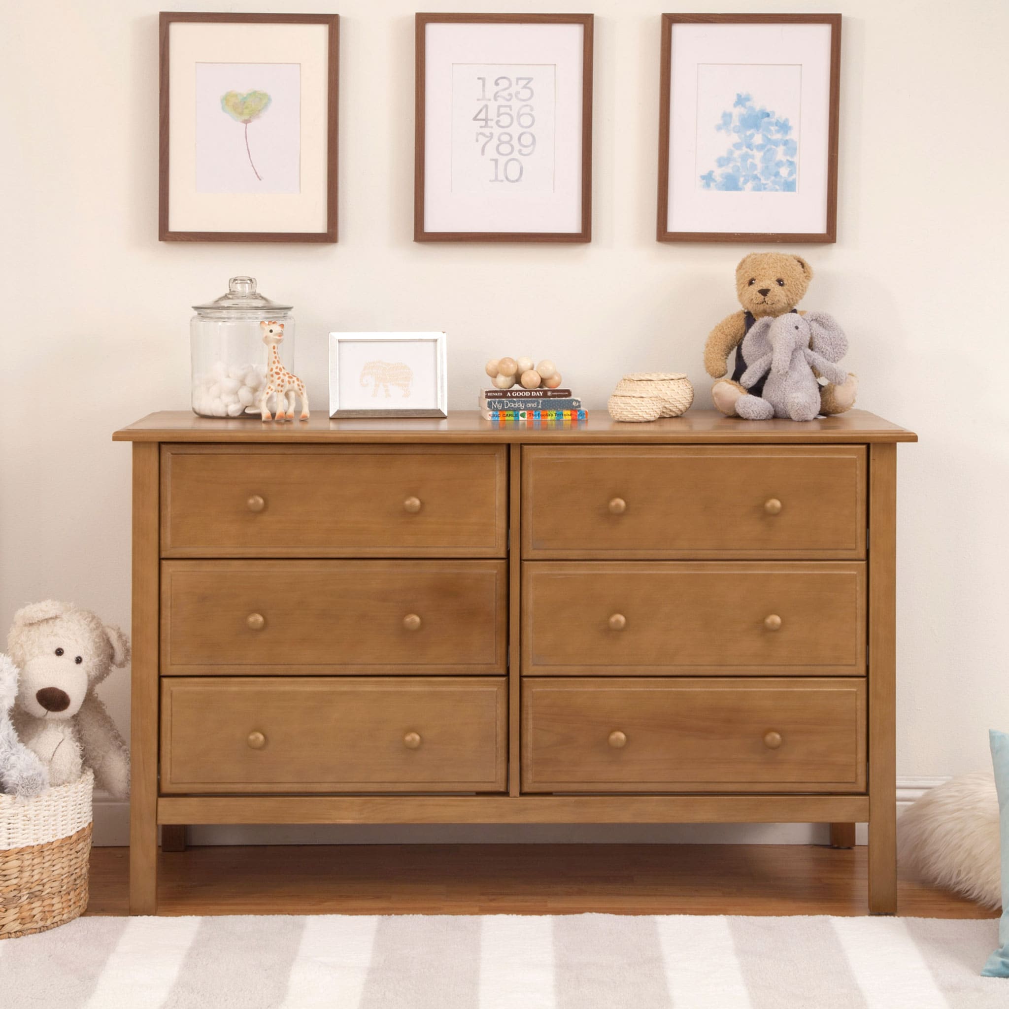 Jayden 6-Drawer Double Wide Dresser - Chestnut – CLÉMENT