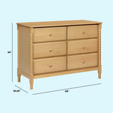 Commode Jenny Lind 6 Tiroirs - Miel-DaVinci-DVI-M7326HY-CLÉMENT