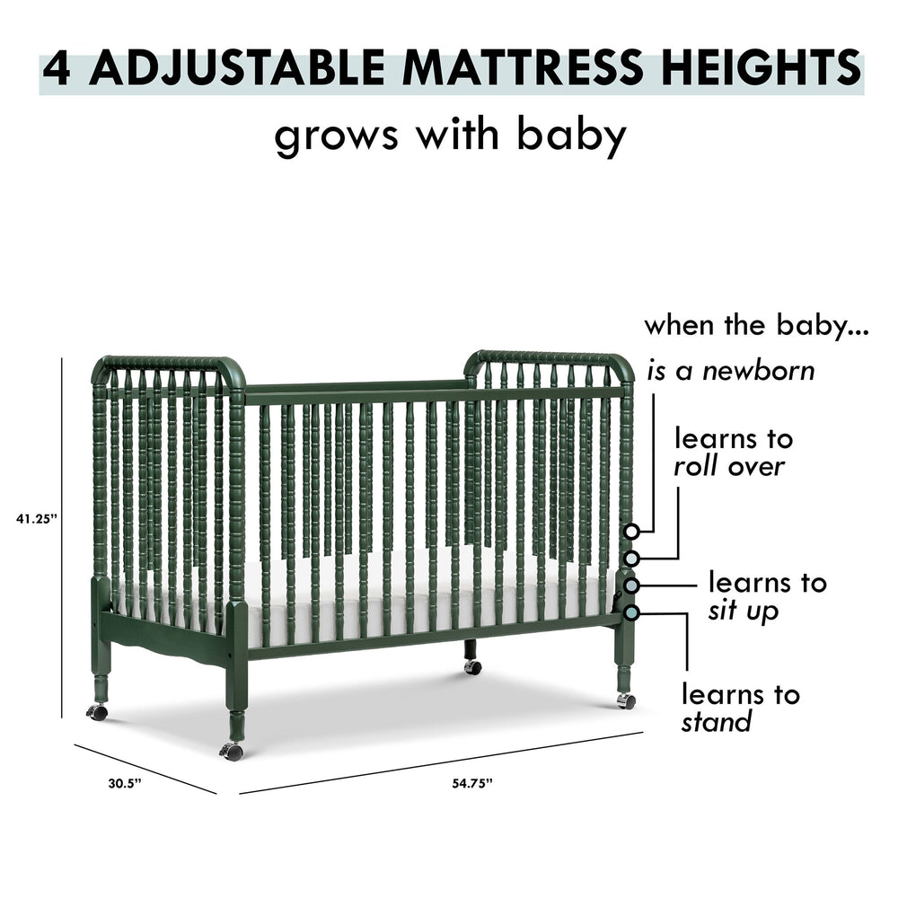 Jenny Lind 3-in-1 Convertible Crib Vert – CLÉMENT