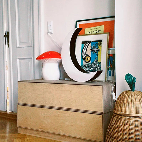 Lampe Champignon - Rouge-Egmont-EGM-6-360881RED-CLÉMENT