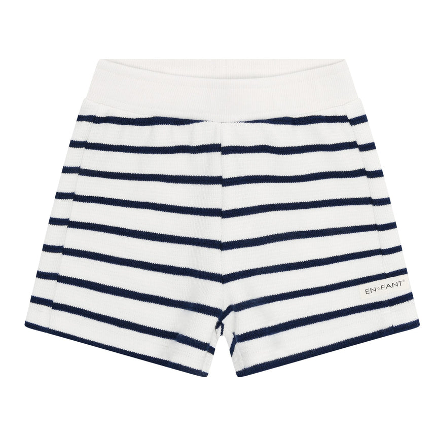 Short Ouaté Rayé 6-24mois-En Fant-Marine-6 m-ENF-215408-7649-CLÉMENT