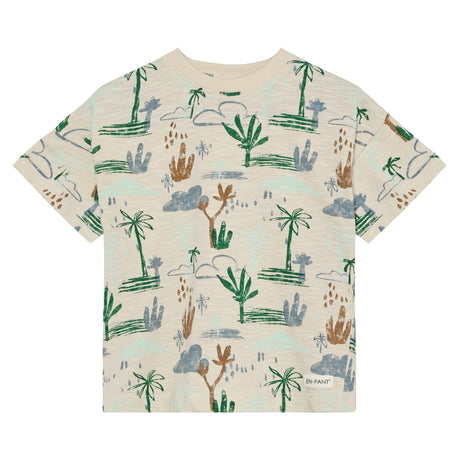 T-shirt Imprimée Feuillage 3-10ans-En Fant-Beige-3-ENF-230606-2607-CLÉMENT