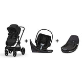 Ensemble Cybex - Poussette EOS Lux, Siège d’auto Aton G Swivel et Seconde base