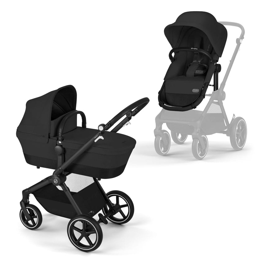 Ensemble Cybex - Poussette EOS Lux, Siège d’auto Aton G Swivel et Seconde base