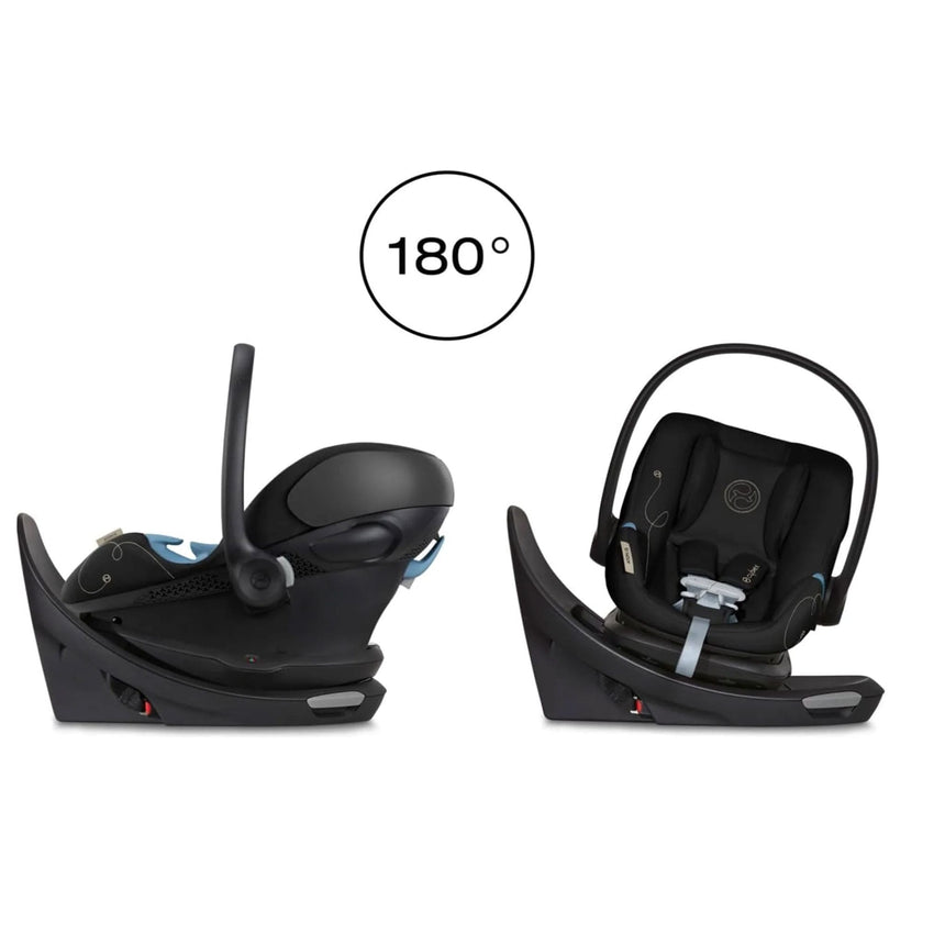 Ensemble Cybex - Poussette EOS Lux, Siège d’auto Aton G Swivel et Seconde base