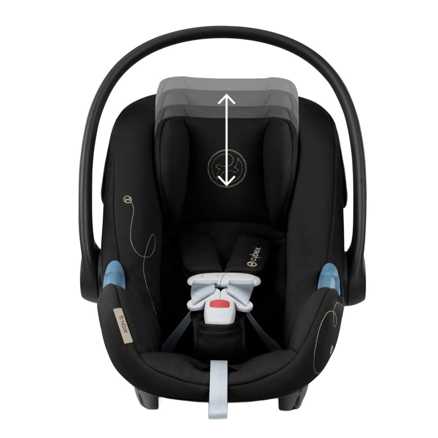Ensemble Cybex - Poussette EOS Lux, Siège d’auto Aton G Swivel et Seconde base