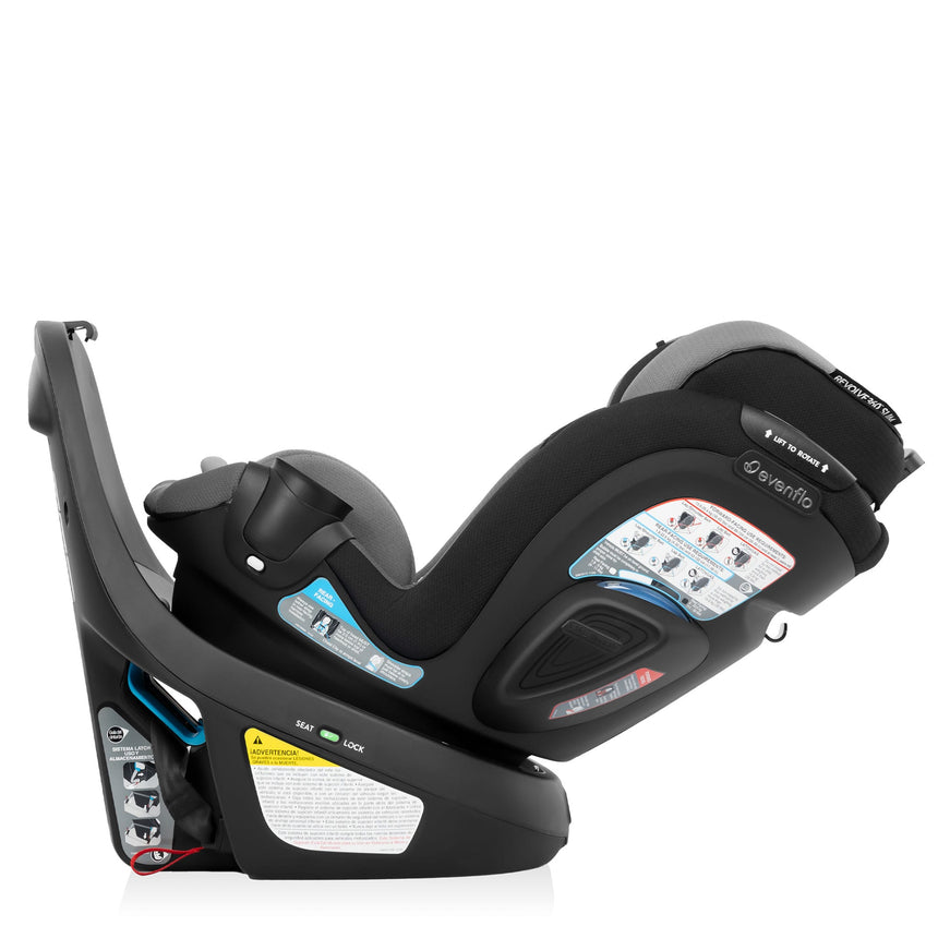 Siège d’auto rotatif 2-en-1 Gold Revolve360 Slim avec SensorSafe - Noir Obsidian-Evenflo-EVO-CS260112450C-CLÉMENT