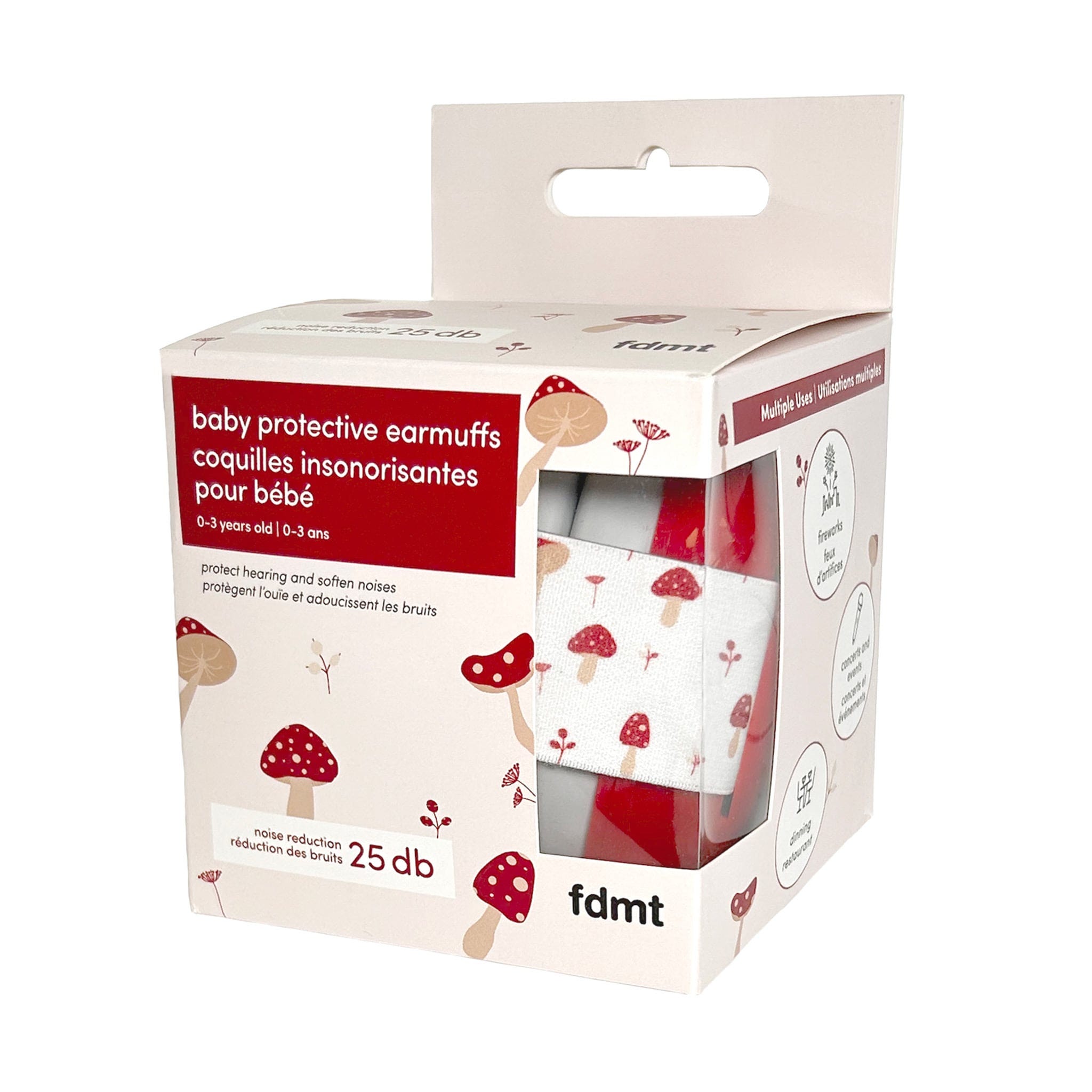 FDMT Baby Earmuffs - Scarlet Mushro – CLÉMENT