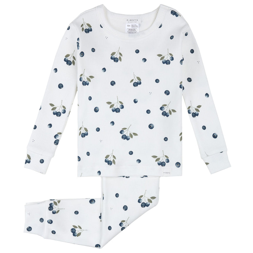 Pyjama Deux Pièces Bleuets 12-24mois-Firsts par Petit Lem-Ivoire-12 m-FIT-26EGL30Q02-CLÉMENT