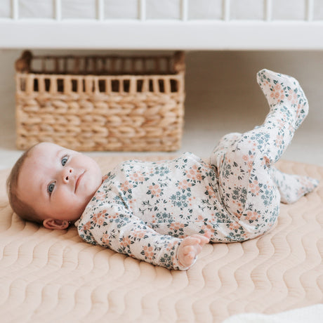 Lamb Flowers Pajamas 0-12m