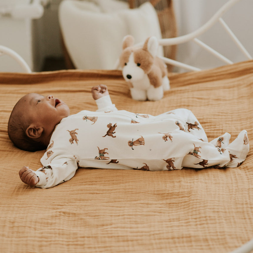 Pyjama Chien Golf 0-12mois-Firsts par Petit Lem-FIT-26SGL33P02-CLÉMENT