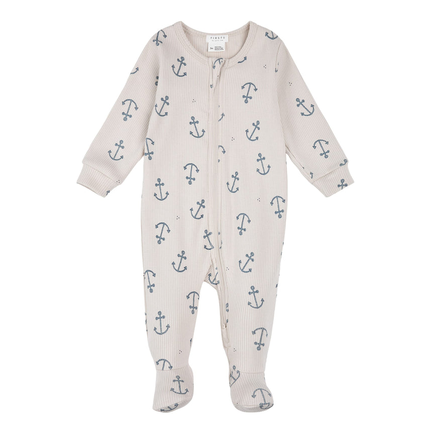 Pyjama Côtelé Voiliers 0-12mois-Firsts par Petit Lem-Beige-0 m-FIT-26SGL35P02-CLÉMENT