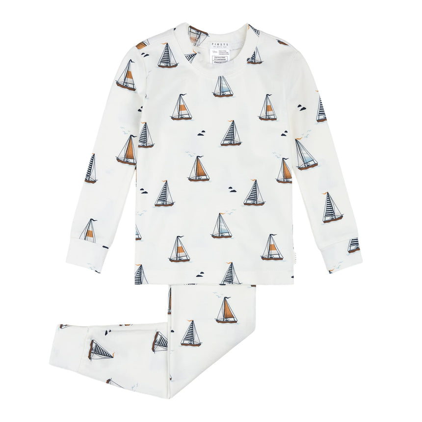 Pyjama Deux Pièces Voiliers 12-24mois-Firsts par Petit Lem-Ivoire-12 m-FIT-26SGL35Q01-CLÉMENT