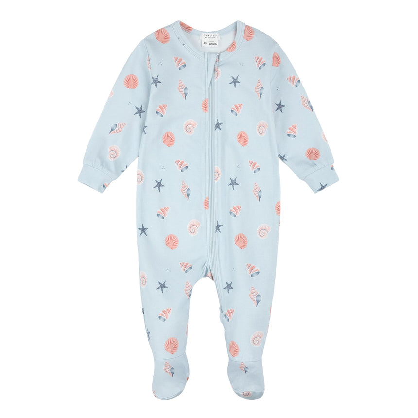 Pyjama Coquillages Dauphins 0-12mois-Firsts par Petit Lem-Bleu-0 m-FIT-26SGL36P02-CLÉMENT