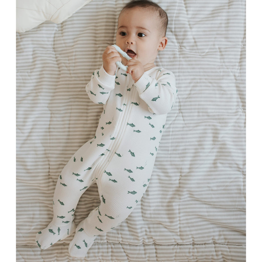 Pyjama Côtelé Requins 0-12mois-Firsts par Petit Lem-FIT-26SGL37P01-CLÉMENT