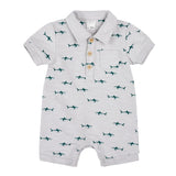 Barboteuse Polo Requins 3-24mois-Firsts par Petit Lem-Gris-3 m-FIT-26SGW37N02-CLÉMENT