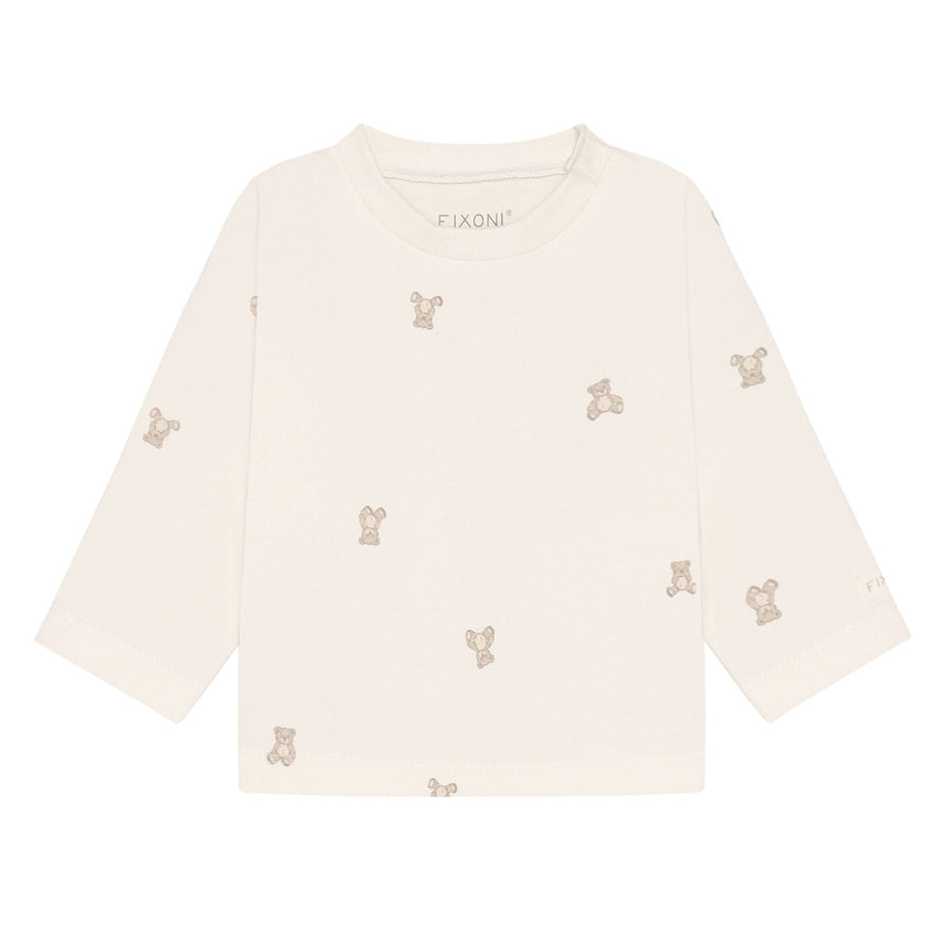 T-shirt Imprimé Oursons 3-24mois-Fixoni-Blanc-3 m-FIX-423084-1903-CLÉMENT