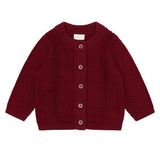 Cardigan Tricot 6-24m-Fixoni-Bordeaux-6 m-FIX-423341-4261-CLÉMENT