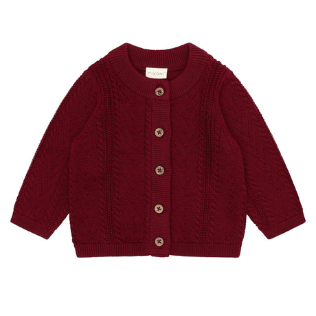 Cardigan Tricot 6-24m-Fixoni-Bordeaux-6 m-FIX-423341-4261-CLÉMENT