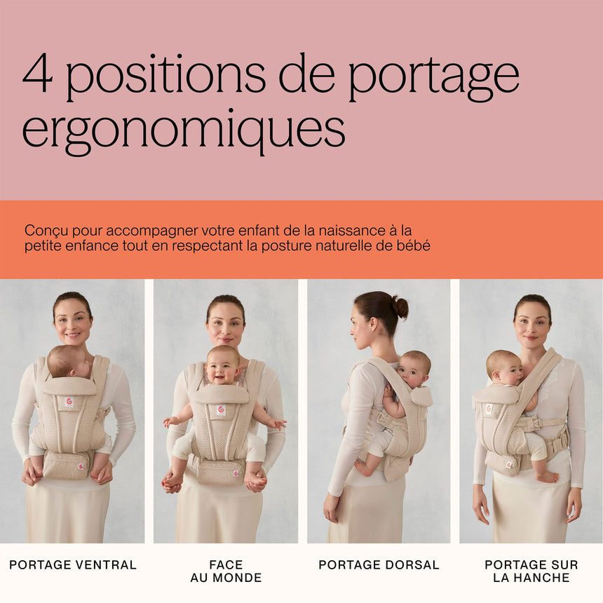 Porte-Bébé Omni Deluxe en Lin-Ergobaby-FUL-BCODLNATLIN-CLÉMENT