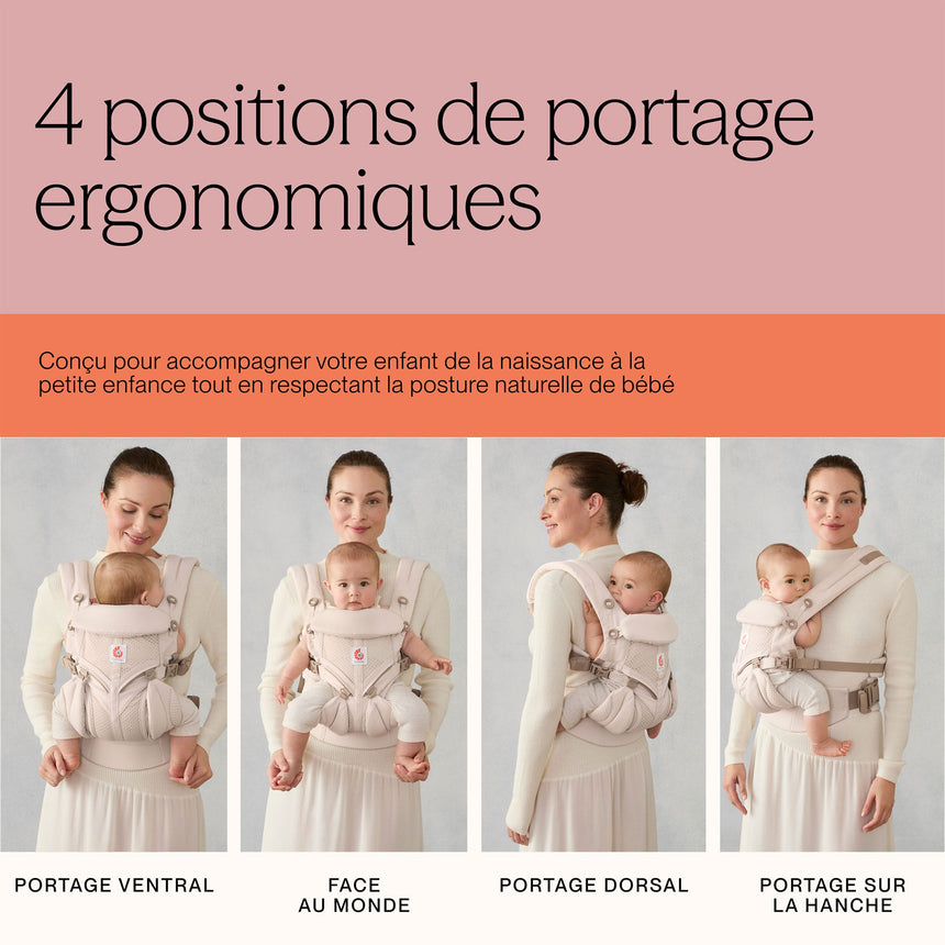 Porte-bébé Omni Classic Mesh - Gris Perle-Ergobaby-FUL-BCS360PGREY-CLÉMENT