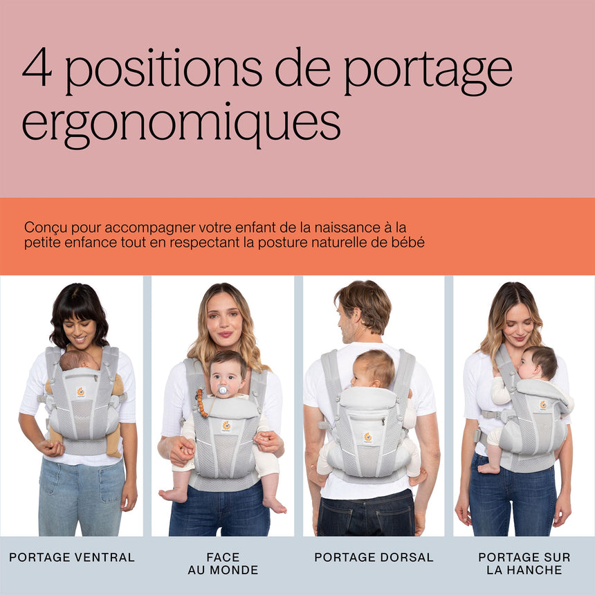 Porte-bébé 360 Omni Breeze - Gris Perle