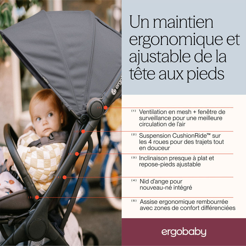 Poussette Metro 3 - Onyx-Ergobaby-FUL-METRO3ONYX-CLÉMENT