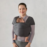 Porte-Bébé Écharpe Aura - Noir-Ergobaby-FUL-WLASKSFTBLK-CLÉMENT