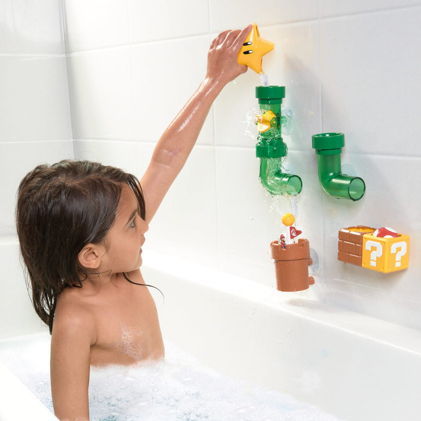 Ensemble Jouet Bain Tuyaux Super Mario Bros-Lamaze-FYE-E73857-CLÉMENT