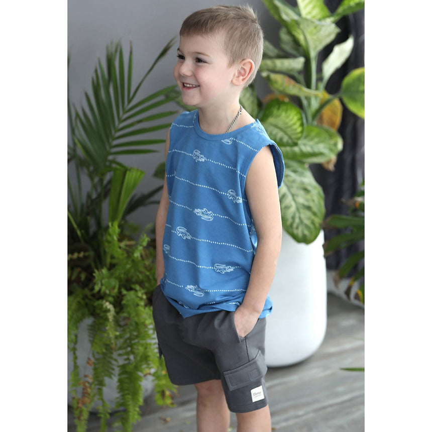 Crocodile Tank Top 2-8y