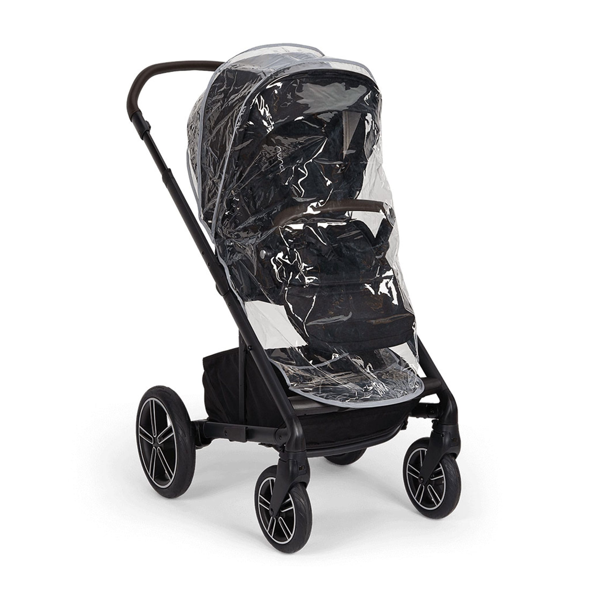 Mixx Next Stroller - Caviar with Chocolate leatherette – CLÉMENT