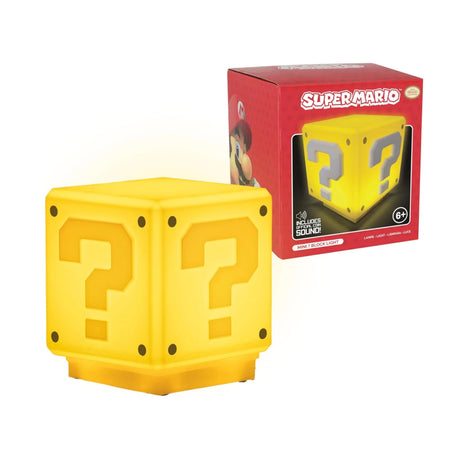 Lampe Bloc Mystère Lumineux Super Mario Bros-Groupe Ricochet-GRI-LIPP3428NNV4-CLÉMENT