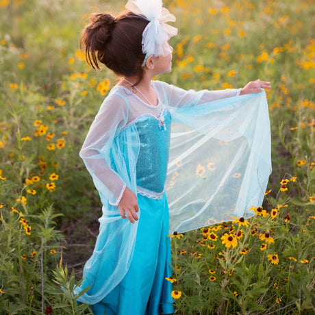 Robe Reine Des Neiges Avec Cap - Grandeur 5-6ans-Great Pretenders-GRP-38985-CLÉMENT