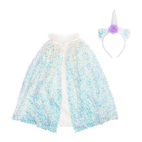 Cape Et Bandeau Licorne Scintillants 4-6 ans-Great Pretenders-GRP-51405-CLÉMENT