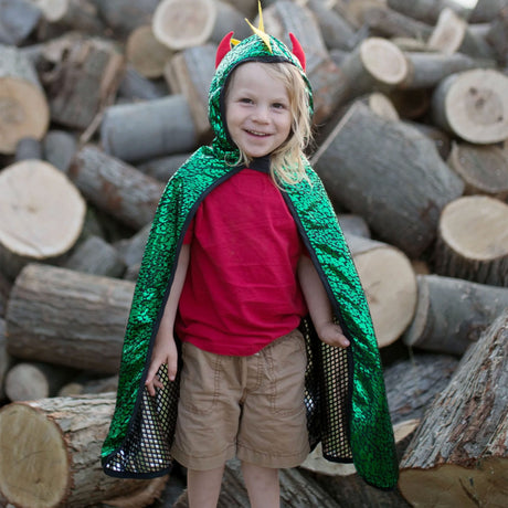 Cape Réversible Dragon/Chevalier 4-6ans-Great Pretenders-GRP-55693-CLÉMENT