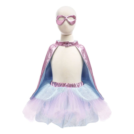 Ensemble Tutu/Cape/Masque - Rose Bleu 4-6ans-Great Pretenders-GRP-67825-CLÉMENT