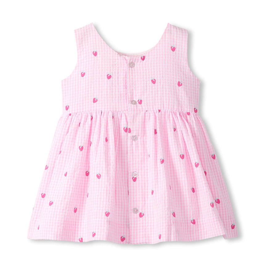 Robe Vichy Fraise 6-24mois-Hatley-HAT-S26LTT1634-CLÉMENT