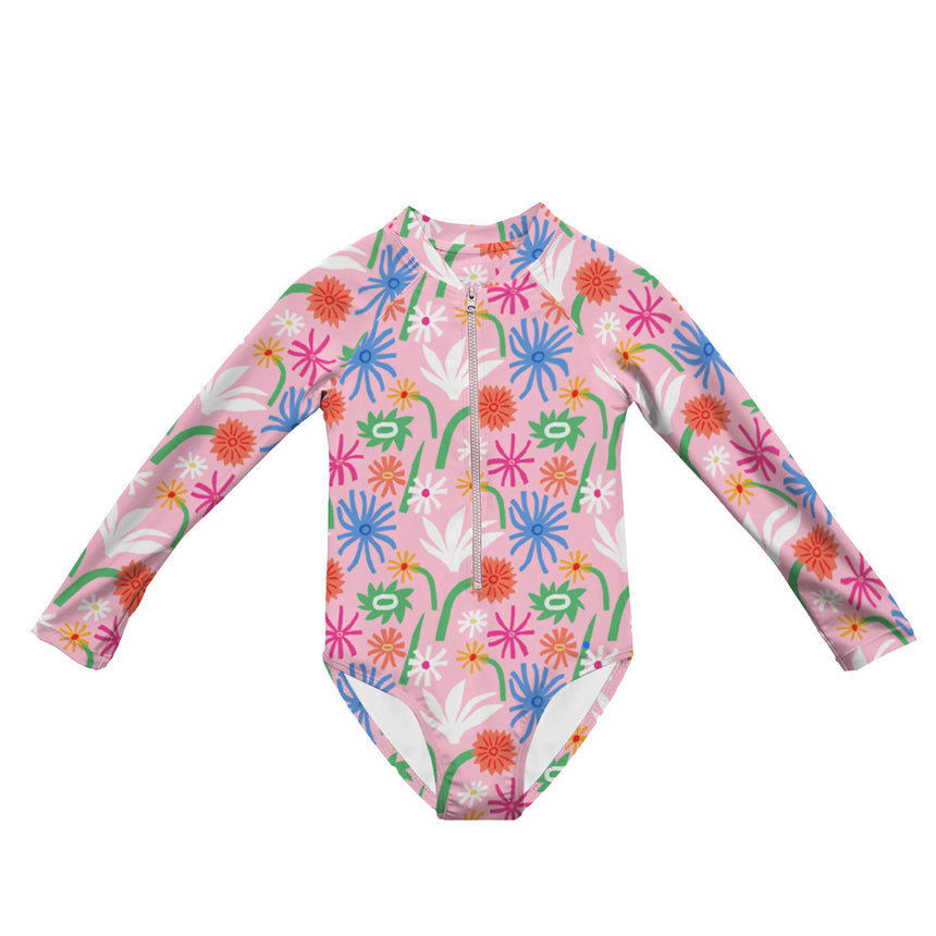 Maillot UV Jardin 2-12ans-Headster Kids-Rose-2-HED-SWLSSP26G6-CLÉMENT